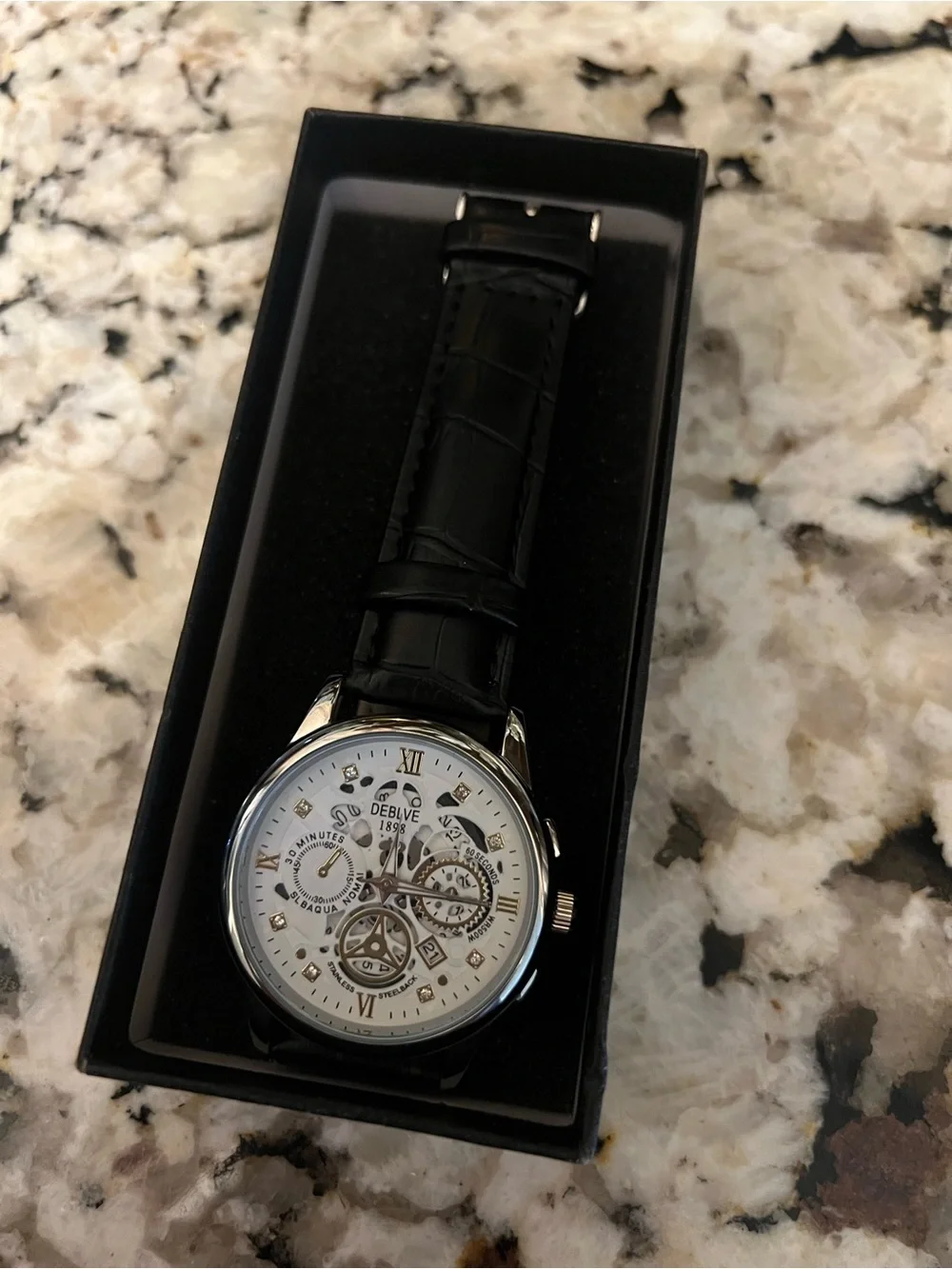 ⌚ Deblve Men’s Watch – Genuine Leather